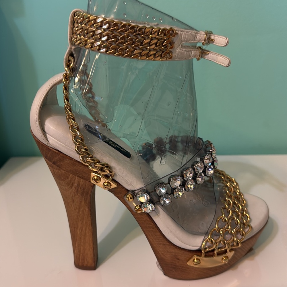 Dolce & Gabbana heeled embellished  sandals - Picture 6 of 10